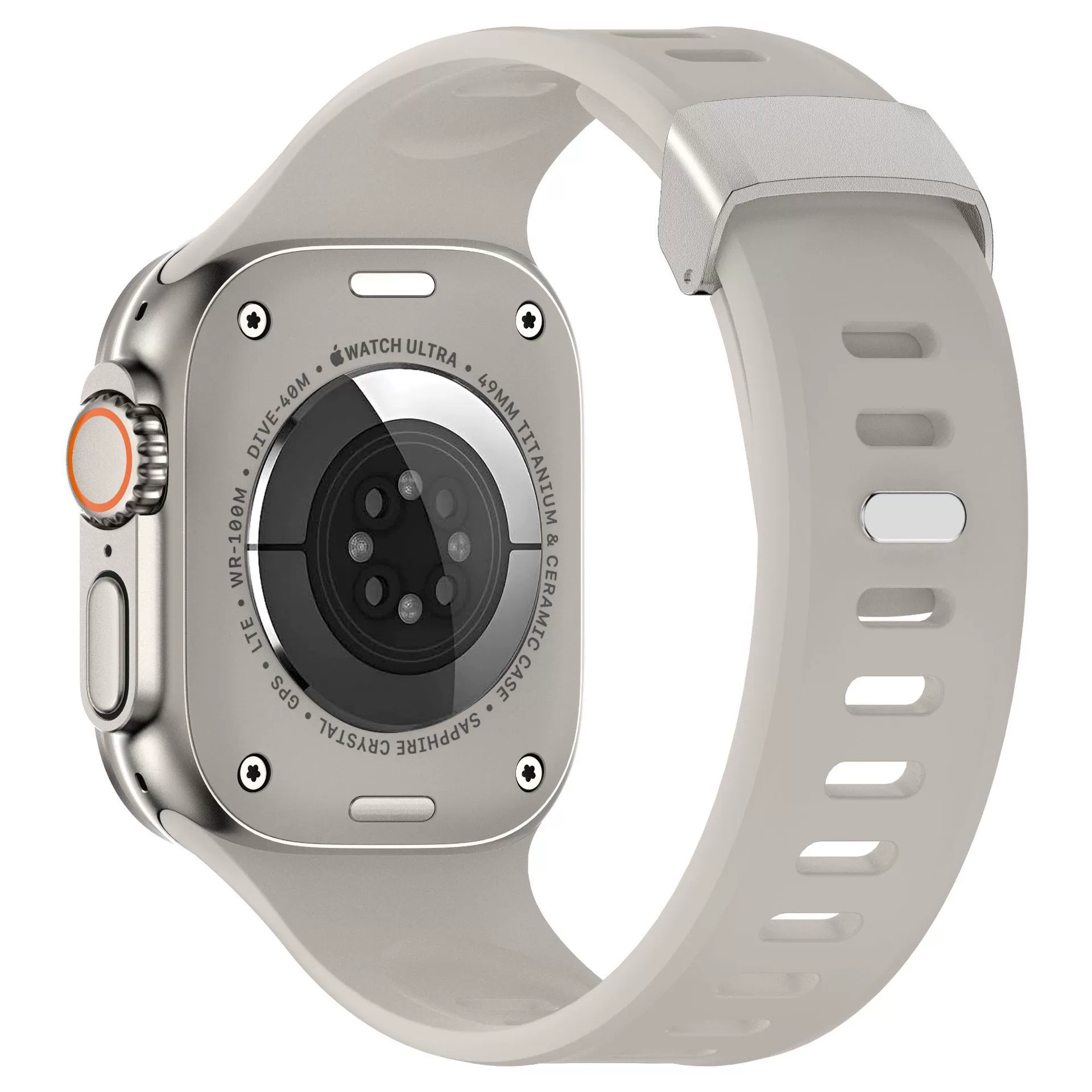 Titanium White KH344 Ultra Strap for Apple Watch