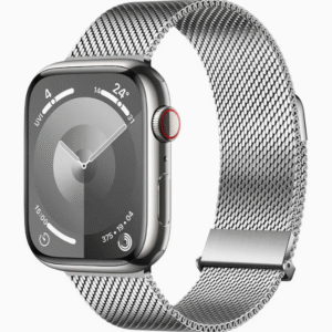Apple Watch 1-11, Ultra, SE, 38-49mm Magnetic Clasp Bracelet Silver Series