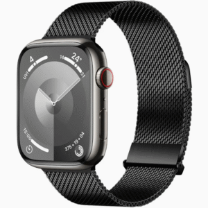 Apple Watch 1-11, Ultra, SE, 38-49mm Magnetic Clasp Bracelet Black Series