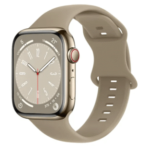 Apple Watch 1-11, Ultra, SE, 38-49mm Easy Rubber Strap Beige