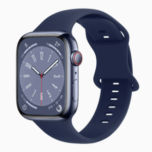 Apple Watch 1-11, Ultra, SE, 38-49mm Easy Rubber Strap Navy