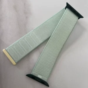 Apple Watch Woven Nylon Loop Band (Light Mint Green, 45mm)